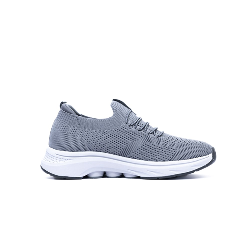 Oaklan textured slip on sneakers in grey